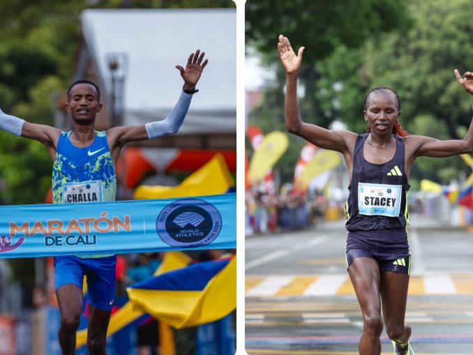 Gossa Challa y Stacey Ndiwa: África conquistó la Maratón de Cali